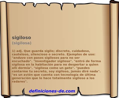 sigiloso significado|More.